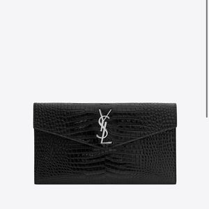 Ysl black pouch clutch